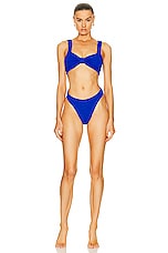 Hunza G Bonnie Bikini in Royal Blue, view 1, click to view large image.