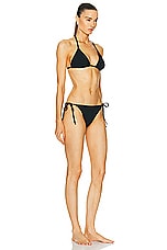 Hunza G Gina Bikini Set in Black, view 2, click to view large image.