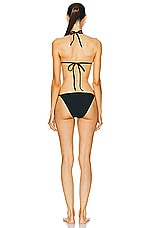 Hunza G Gina Bikini Set in Black, view 3, click to view large image.