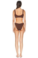 Hunza G Hallie Bikini Set in Metallic Chocolate, view 3, click to view large image.