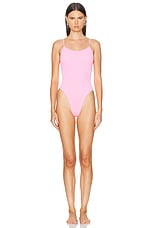 Hunza G Petra Swim One Piece in Bubblegum, view 1, click to view large image.