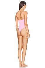 Hunza G Petra Swim One Piece in Bubblegum, view 3, click to view large image.