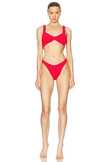 Hunza G Bonnie Bikini in Red, view 1, click to view large image.