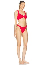 Hunza G Bonnie Bikini in Red, view 2, click to view large image.
