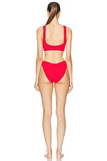 Hunza G Bonnie Bikini in Red, view 3, click to view large image.