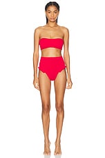 Hunza G Osiris Bikini Set in Red | FWRD