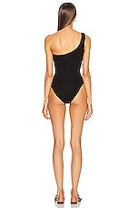 Hunza G Nancy Swimsuit in Black, view 3, click to view large image.