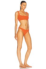 Hunza G Xandra Bikini Set in Orange, view 2, click to view large image.