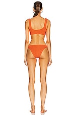 Hunza G Xandra Bikini Set in Orange, view 3, click to view large image.