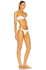 Hunza G Gloria Bikini Set in Blush, view 2, click to view large image.