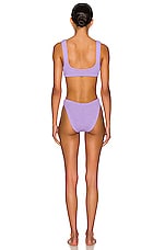 Hunza G Xandra Bikini Set in Lilac, view 3, click to view large image.