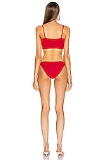 Hunza G Gigi Bikini in Red, view 3, click to view large image.