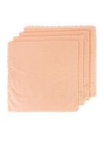HAWKINS NEW YORK Essential Set of 4 Dinner Napkins in Blush, view 1, click to view large image.