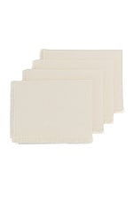 HAWKINS NEW YORK Essential Cotton Placemats Set Of 4 in Ivory, view 2, click to view large image.