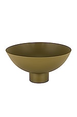 HAWKINS NEW YORK Large Essential Footed Bowl in Olive, view 1, click to view large image.