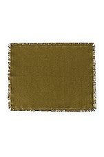 HAWKINS NEW YORK Essential Set of 4 Cotton Placemats in Olive, view 2, click to view large image.