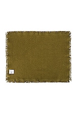 HAWKINS NEW YORK Essential Set of 4 Cotton Placemats in Olive, view 3, click to view large image.