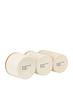 HAWKINS NEW YORK Essential Set of 3 Lidded Containers in Ivory, view 3, click to view large image.