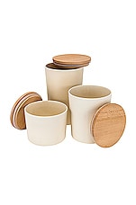 HAWKINS NEW YORK Essential Set of 3 Lidded Containers in Ivory, view 5, click to view large image.