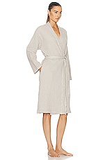 HAWKINS NEW YORK Simple Waffle Bathrobes in Light Grey, view 2, click to view large image.