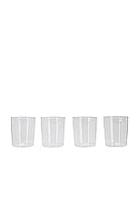 HAWKINS NEW YORK Essential Set Of 4 Medium Glasses in Clear, view 1, click to view large image.