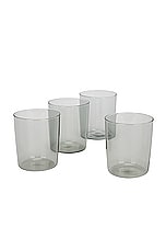 HAWKINS NEW YORK Essential Set Of 4 Medium Glasses in Smoke, view 2, click to view large image.