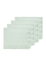 HAWKINS NEW YORK Essential Cotton Set Of 4 Placemats in Sky, view 2, click to view large image.