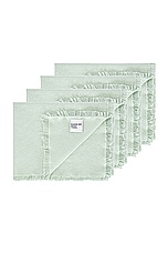 HAWKINS NEW YORK Essential Cotton Set Of 4 Placemats in Sky, view 3, click to view large image.