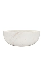 HAWKINS NEW YORK Simple Marble Large Bowl in White, view 1, click to view large image.