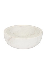 HAWKINS NEW YORK Simple Marble Large Bowl in White, view 2, click to view large image.