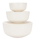 HAWKINS NEW YORK Essential Lidded Bowls in Ivory, view 1, click to view large image.