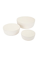 HAWKINS NEW YORK Essential Lidded Bowls in Ivory, view 2, click to view large image.