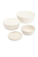 HAWKINS NEW YORK Essential Lidded Bowls in Ivory, view 3, click to view large image.