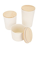 HAWKINS NEW YORK Essential Storage Containers in Ivory, view 3, click to view large image.