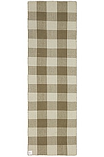 HAWKINS NEW YORK Simple Plaid Runner in Olive & Sage, view 1, click to view large image.