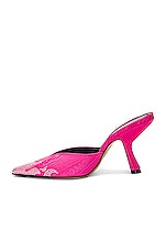 IINDACO Carmen Mule in Hot Pink, view 5, click to view large image.