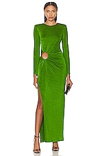 ILA Gwen Long Sleeve Maxi Dress in Green, view 1, click to view large image.