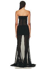 ILA Kate Strapless Gown in Black, view 3, click to view large image.