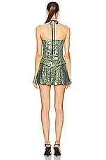 ILA Emilia Sequined Mini Dress in Green, view 4, click to view large image.