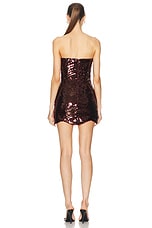 ILA Mary Dress in Burgundy Sequin, view 3, click to view large image.