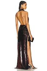 ILA Sylvia Maxi Dress in Brown Sequin, view 1, click to view large image.