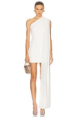 maurie and eve white one shoulder dress Maurie & Eve | Dresses | Maurie Eve White Geneisis Dress Cutout One Shoulder Slit Midi Women Us 2 Nwt