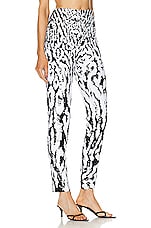 ILA Nas Zebra Sequin Trouser in Black & White, view 2, click to view large image.