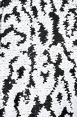 ILA Nas Zebra Sequin Trouser in Black & White, view 5, click to view large image.