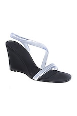 Ilio Smeraldo x Claire Rose Cliteur Wedge Sandal in Grey, view 2, click to view large image.