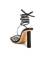 Ilio Smeraldo x Maeve Reilly Strappy Sandal in Black, view 3, click to view large image.