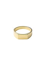 ILENE JOY x Elizabeth Sulcer Andie Signet Ring in 18K Gold, view 1, click to view large image.