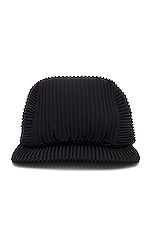 Homme Plisse Issey Miyake Pleats Cap in Black, view 1, click to view large image.