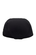 Homme Plisse Issey Miyake Pleats Cap in Black, view 2, click to view large image.