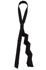 Homme Plisse Issey Miyake Zigzag Tie in Black | FWRD